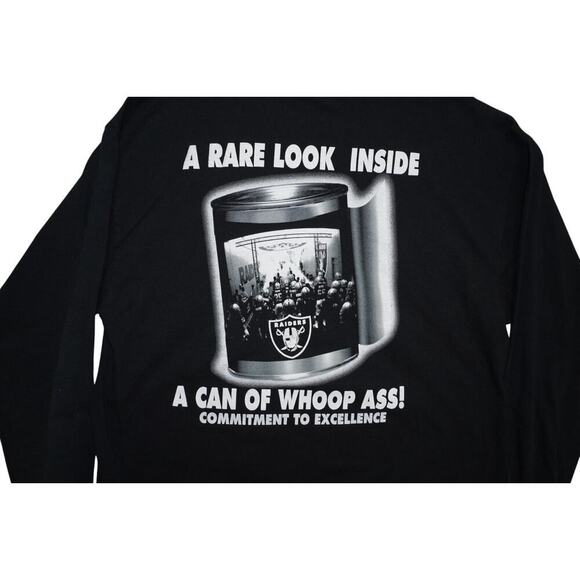 Vintage Oakland Raiders Graphic Long Sleeve T-Shirt – Size XL – Whoop Ass First - Picture 5 of 7
